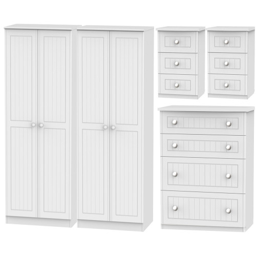 Miami 5 Piece Bedroom Set Ready Assembled Bedroom Furniture Sleep